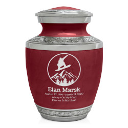 Snowboard Sharing Urn - Rose Red