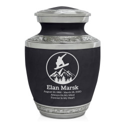 Snowboard Sharing Urn - Ebony Black