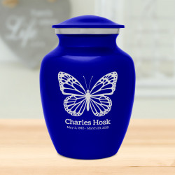 Butterfly Sharing Urn - Midnight Blue