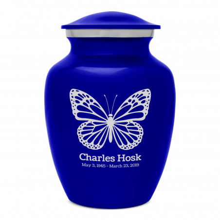 Butterfly Sharing Urn - Midnight Blue