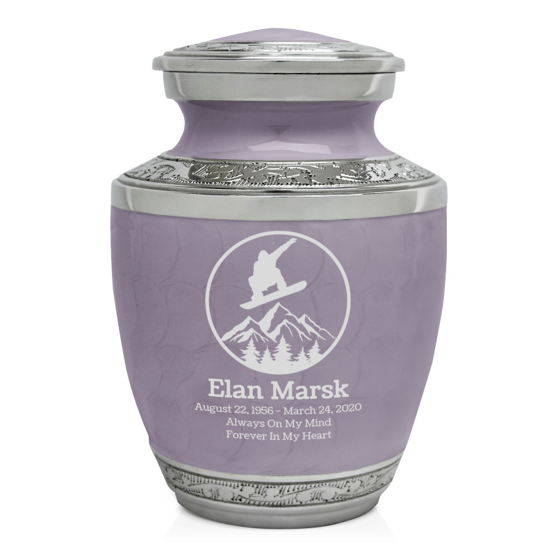 Snowboard Sharing Urn - Regal Purple