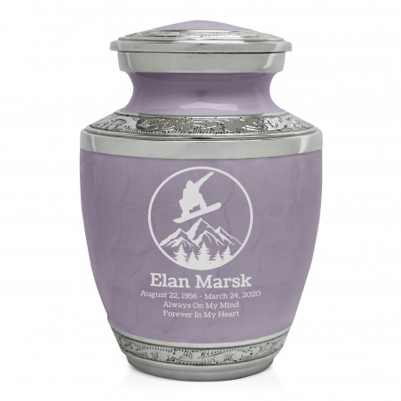 Snowboard Sharing Urn - Regal Purple