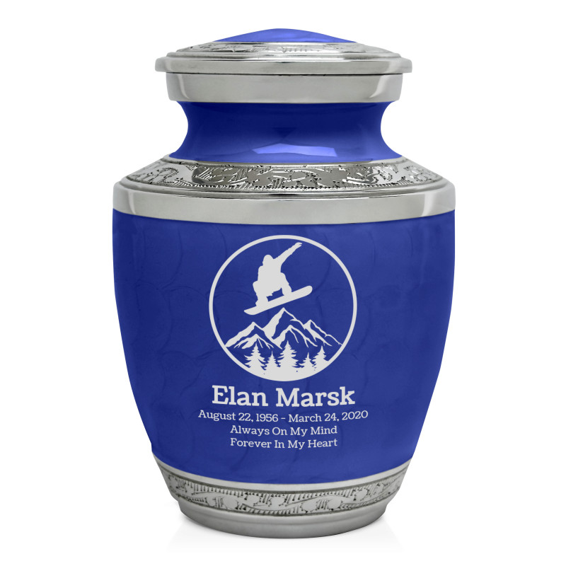 Snowboard Sharing Urn - Royal Blue
