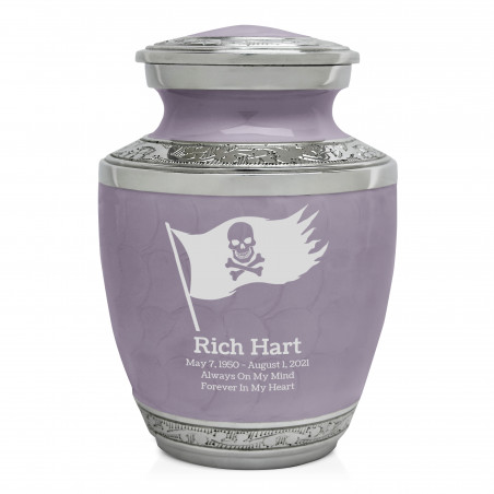 Pirate Flag Sharing Urn - Regal Purple