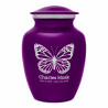 Butterfly Sharing Urn - Purple Luster