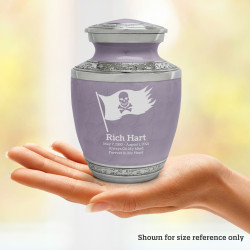 Pirate Flag Sharing Urn - Regal Purple