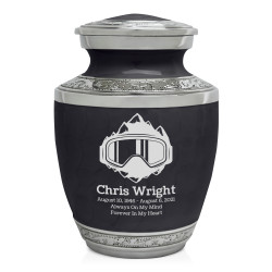 Snow Goggles Sharing Urn - Ebony Black