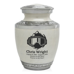 Snow Goggles Sharing Urn - Radiant White