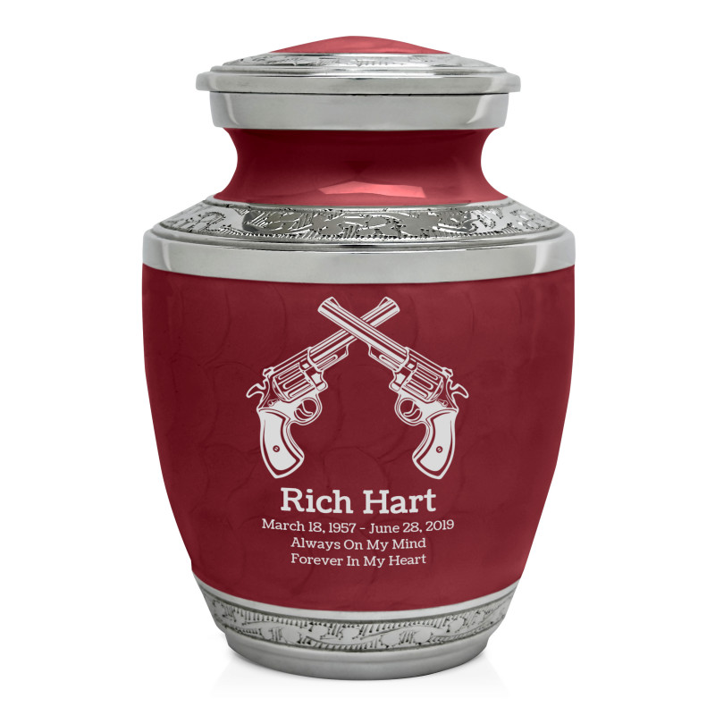 Revolver Sharing Urn - Rose Red