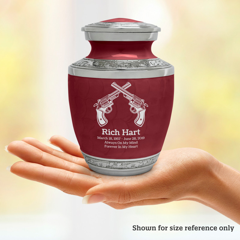 Revolver Sharing Urn - Rose Red