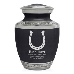Horseshoe Sharing Urn - Ebony Black