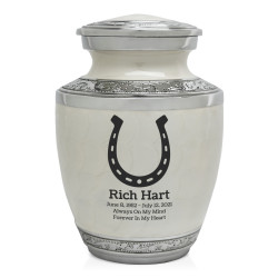 Horseshoe Sharing Urn - Radiant White