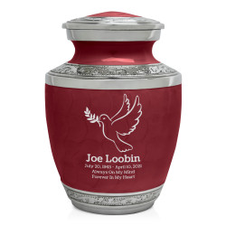 Peace Dove Sharing Urn - Rose Red