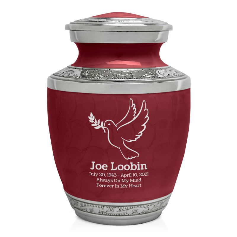 Peace Dove Sharing Urn - Rose Red