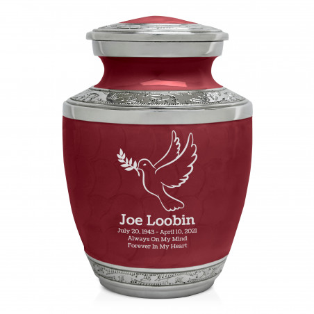 Peace Dove Sharing Urn - Rose Red