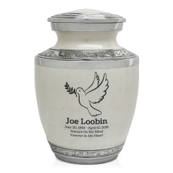 Peace Dove Sharing Urn - Radiant White