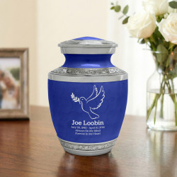Peace Dove Sharing Urn - Royal Blue