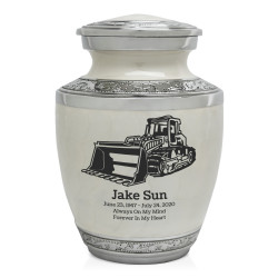 Bulldozer Sharing Urn - Radiant White