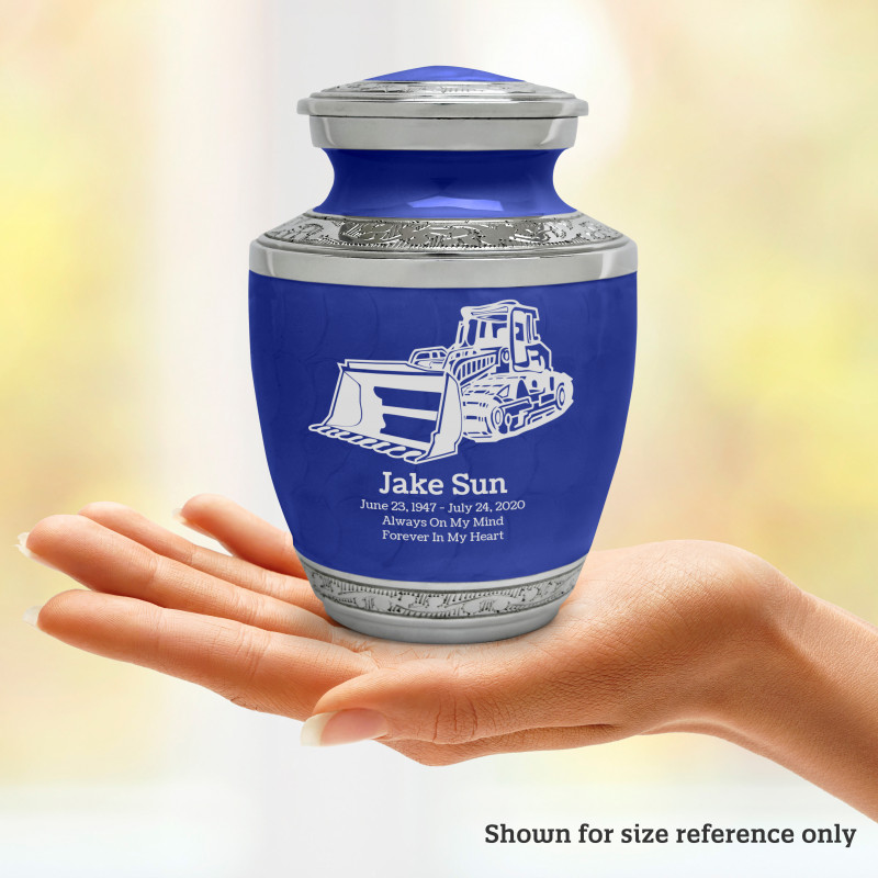 Bulldozer Sharing Urn - Royal Blue
