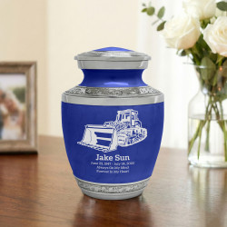 Bulldozer Sharing Urn - Royal Blue