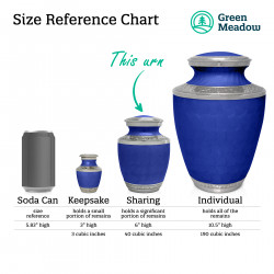 Bulldozer Sharing Urn - Royal Blue