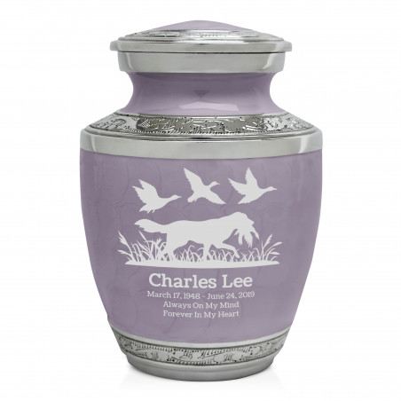 Duck Hunting Dog Sharing Urn - Regal Purple