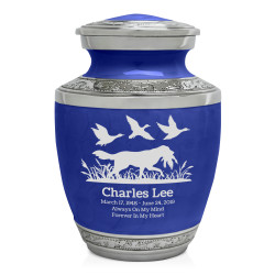 Duck Hunting Dog Sharing Urn - Royal Blue