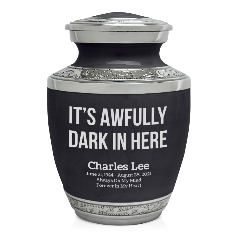 It's Awfully Dark in Here Sharing Urn - Ebony Black