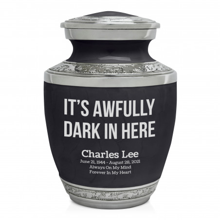 It's Awfully Dark in Here Sharing Urn - Ebony Black
