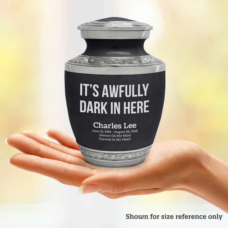 It's Awfully Dark in Here Sharing Urn - Ebony Black