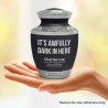 It's Awfully Dark in Here Sharing Urn - Ebony Black