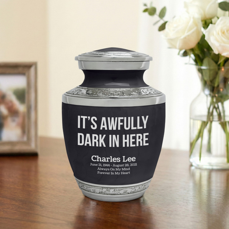 It's Awfully Dark in Here Sharing Urn - Ebony Black
