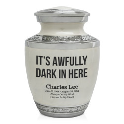 It's Awfully Dark in Here Sharing Urn - Radiant White