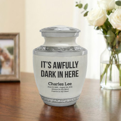 It's Awfully Dark in Here Sharing Urn - Radiant White