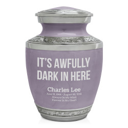 It's Awfully Dark in Here Sharing Urn - Regal Purple