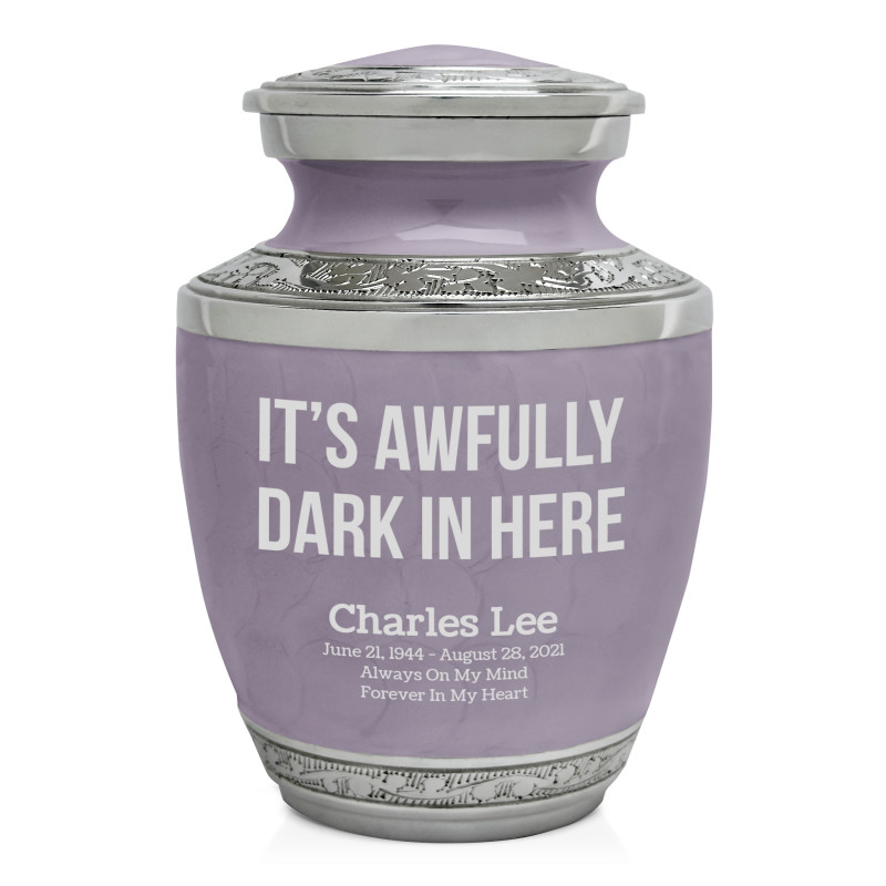 It's Awfully Dark in Here Sharing Urn - Regal Purple