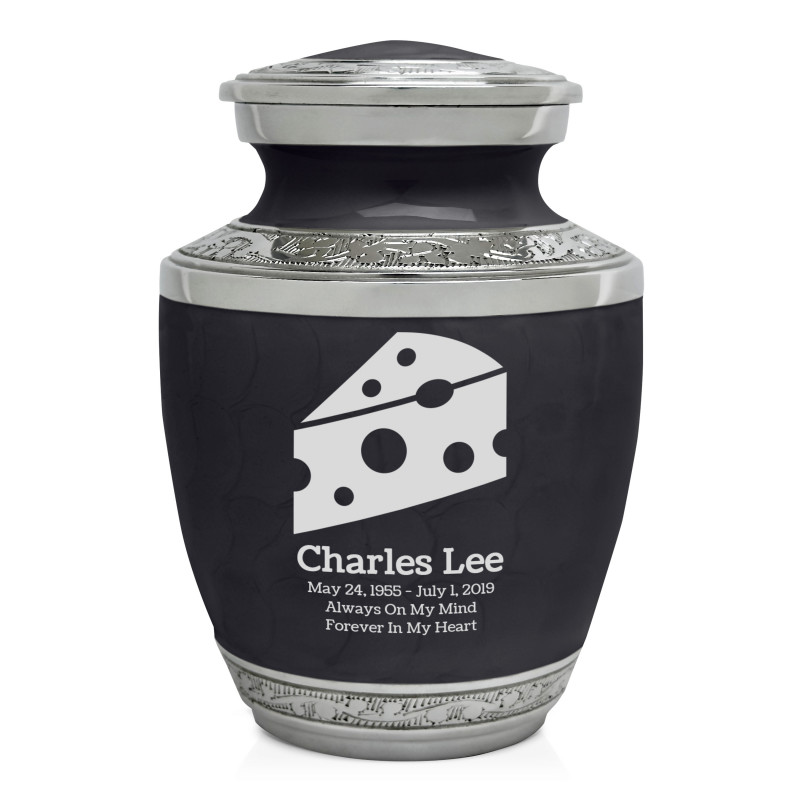 Cheese Wedge Sharing Urn - Ebony Black