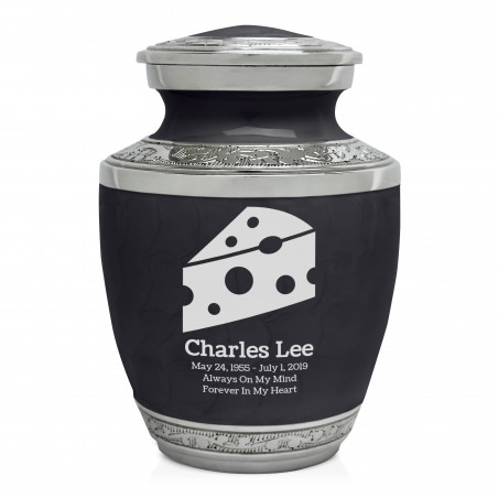 Cheese Wedge Sharing Urn - Ebony Black