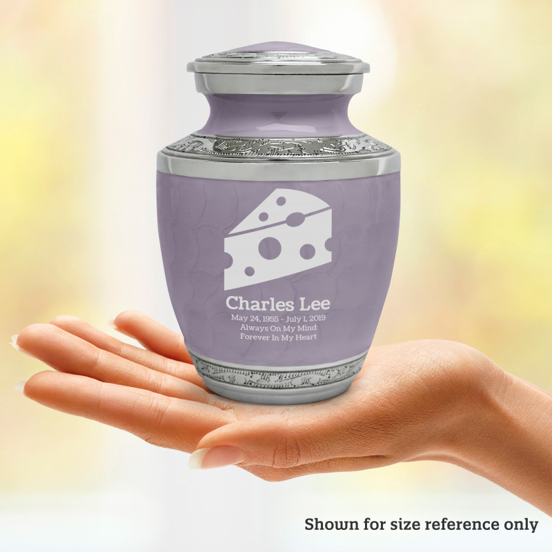 Cheese Wedge Sharing Urn - Regal Purple
