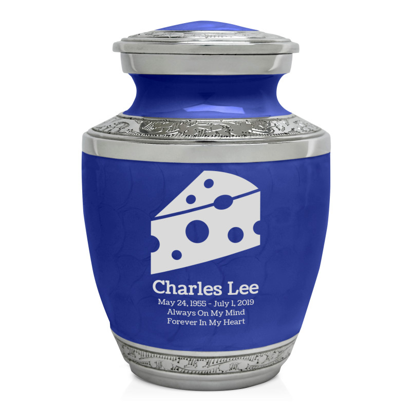 Cheese Wedge Sharing Urn - Royal Blue