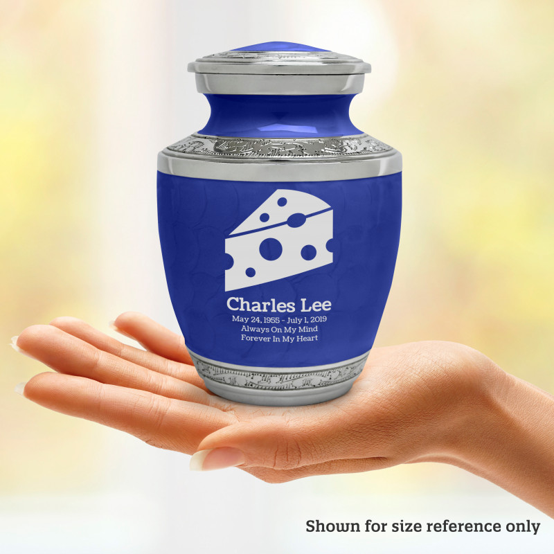 Cheese Wedge Sharing Urn - Royal Blue