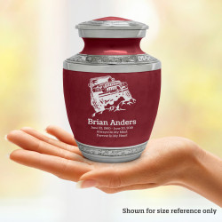 Offroad Truck Sharing Urn - Rose Red