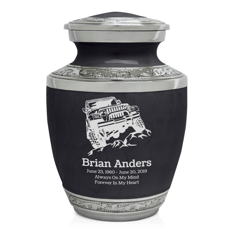 Offroad Truck Sharing Urn - Ebony Black