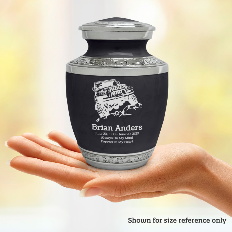 Offroad Truck Sharing Urn - Ebony Black
