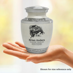 Offroad Truck Sharing Urn - Radiant White