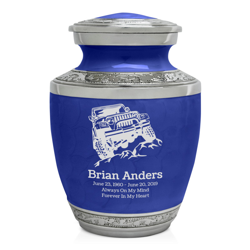Offroad Truck Sharing Urn - Royal Blue