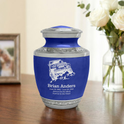 Offroad Truck Sharing Urn - Royal Blue