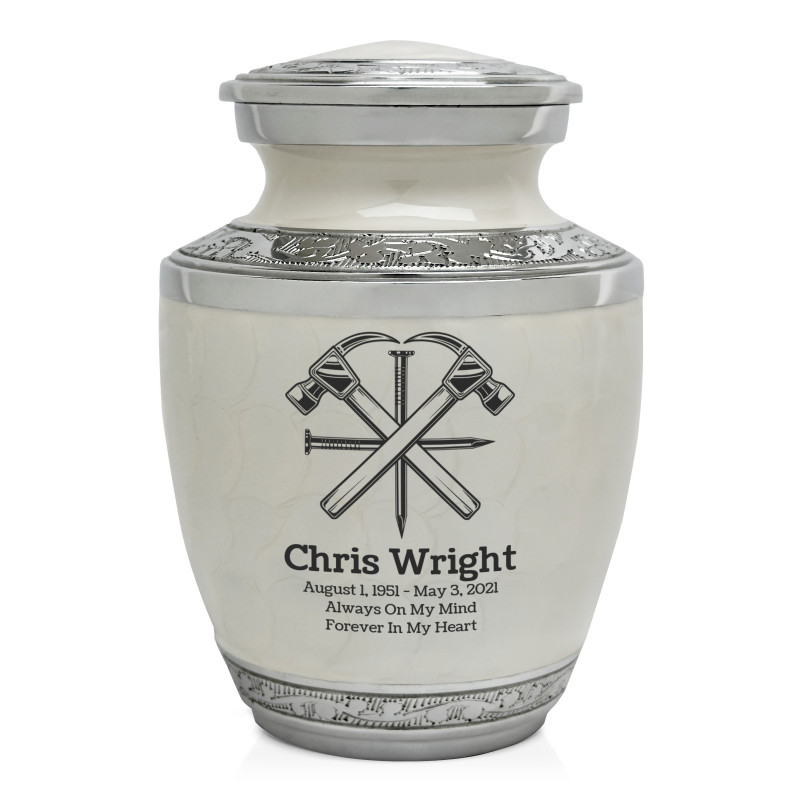 Woodworking Sharing Urn - Radiant White