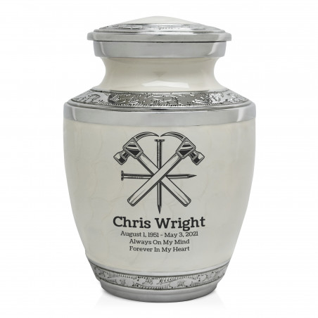 Woodworking Sharing Urn - Radiant White