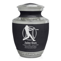Baseball Sharing Urn - Ebony Black